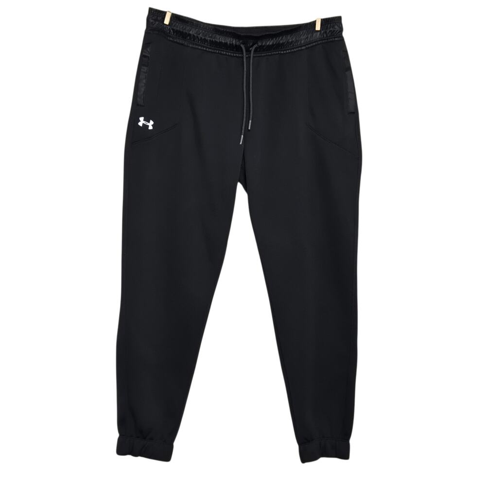 Womens Under Armour Swacket Joggers Size Large Black Pants Cold Gear
